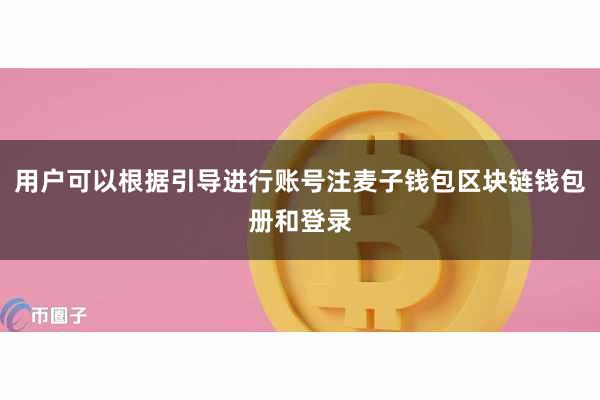 用户可以根据引导进行账号注麦子钱包区块链钱包册和登录