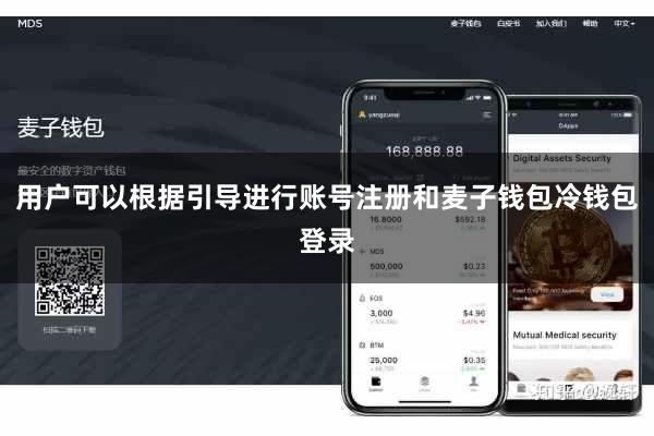 用户可以根据引导进行账号注册和麦子钱包冷钱包登录