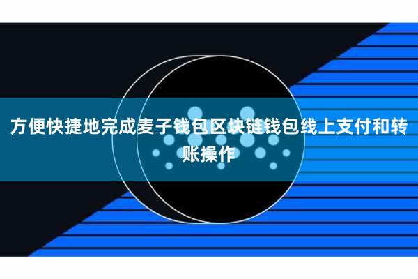 方便快捷地完成麦子钱包区块链钱包线上支付和转账操作